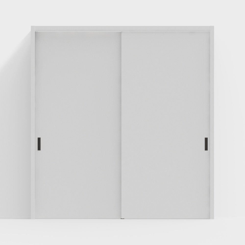 最小限の白い引き戸