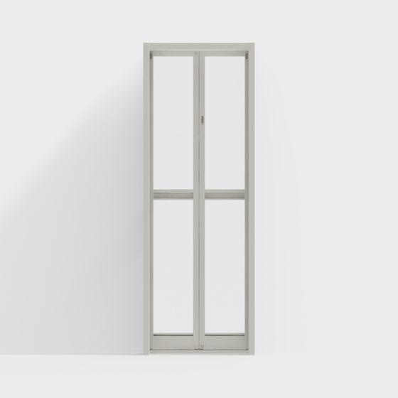 Modern Gray Folding Door 3D Model for Stylish Spaces