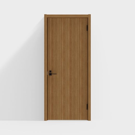 Elegant Minimalist Interior Door 3D model for Modern Spaces