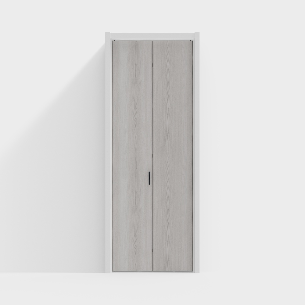 LIXILクローゼット折戸 - アッシュライトグレー - ２枚折戸