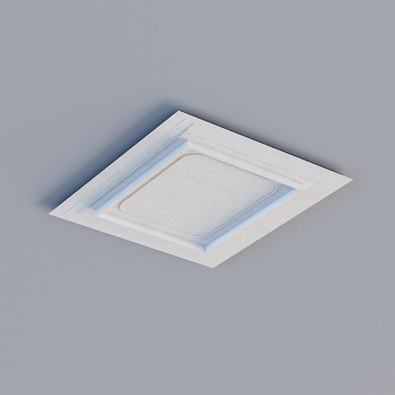 Stylish Low-Poly Ceiling Decorative Panel 3D model
