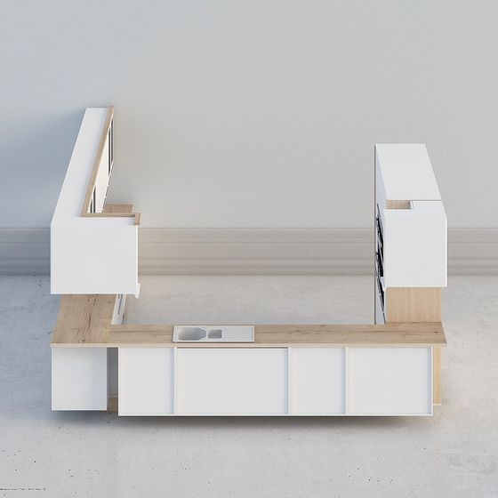 Urban Kitchen 3D model for Modern Aesthetic