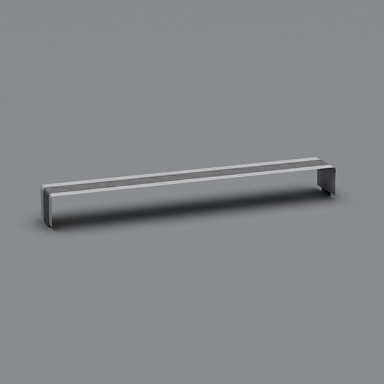 Elegant Metallic Pull Handle 3D model