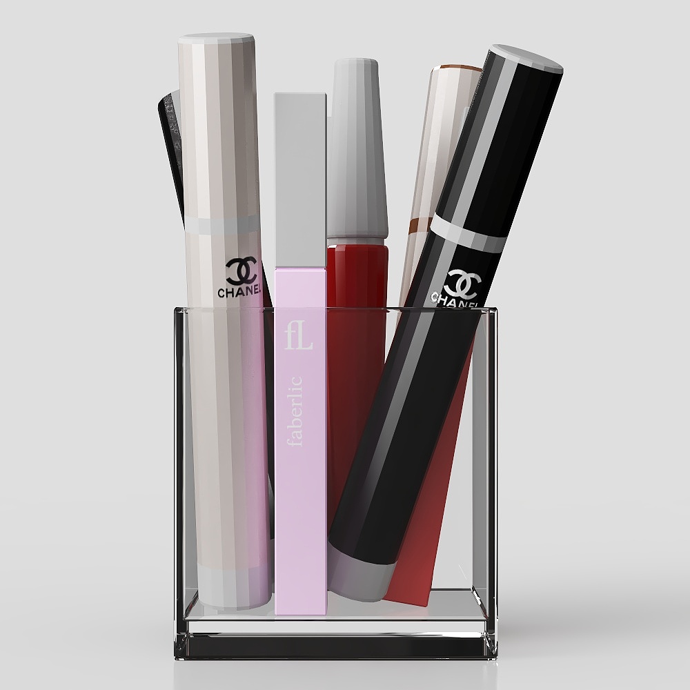 Low Polygon Cosmetic Display Stand 3D model