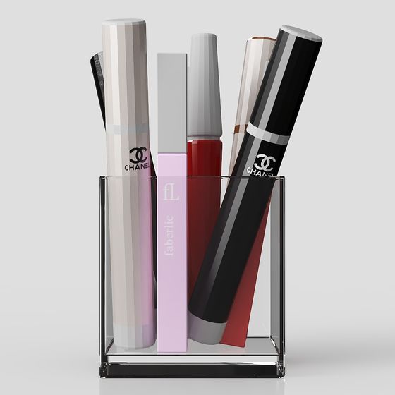 Low Polygon Cosmetic Display Stand 3D model