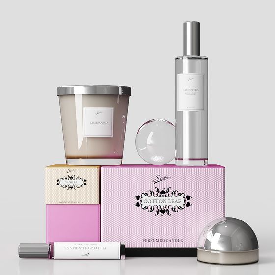 Elegant Perfume Gift Box 3D model