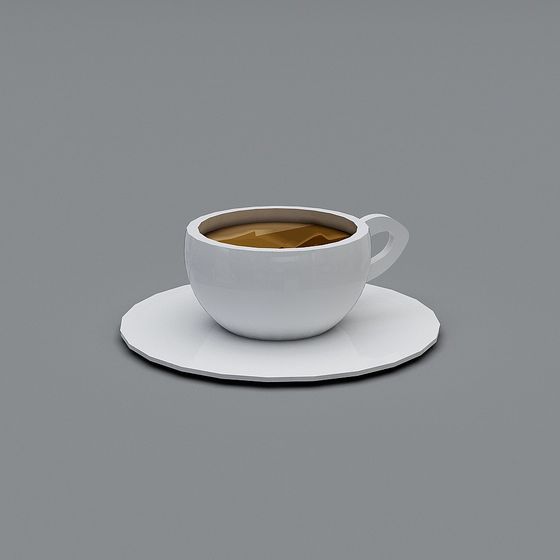 Minimalist Coffee Cup Set 3D model