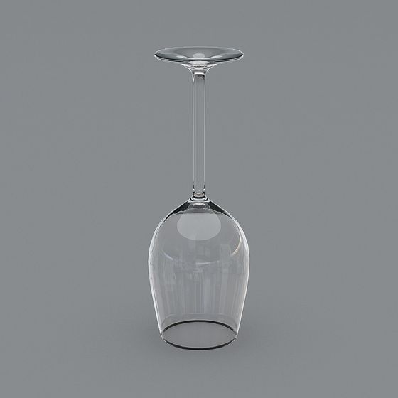 Elegant Low-Poly Glass Cup 3D model