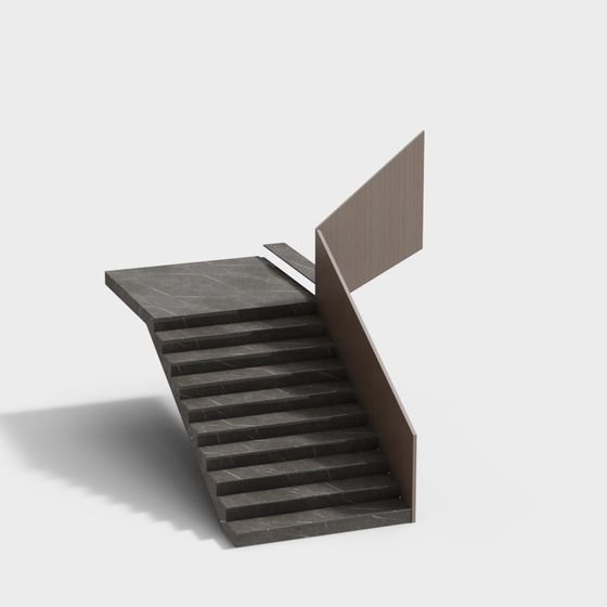 Minimalistic High-Detail Staircase 3D model