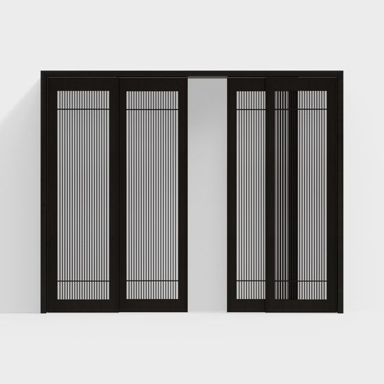 Shoji Screen Doors 3D model for Creative Spaces