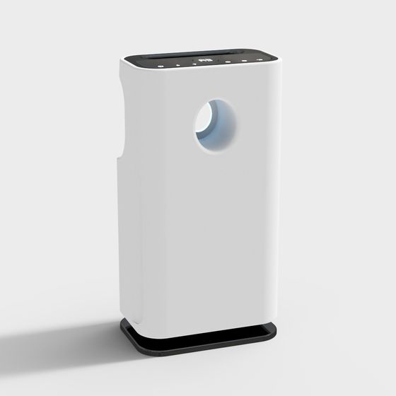 Stylish Low-Poly Air Purifier 3D model