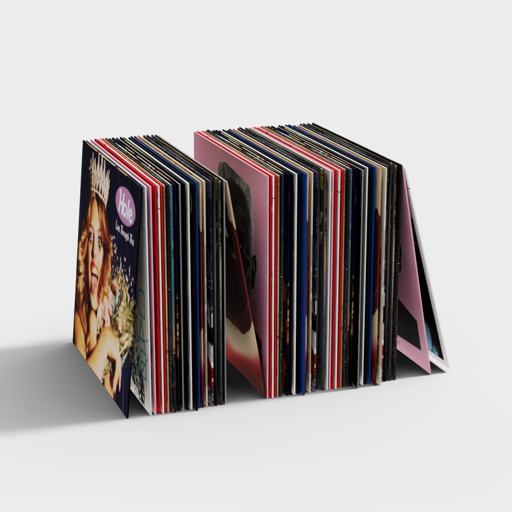 Vinyl Stack 3D model