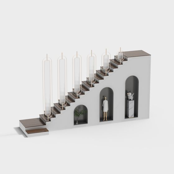 Artistic Staircase Gallery 3D model