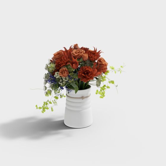 Floral Harmony 3D model for Creative Projects