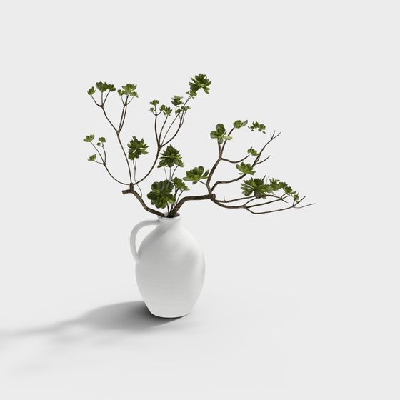 Natural Harmony Vase 3D model for Creative Spaces