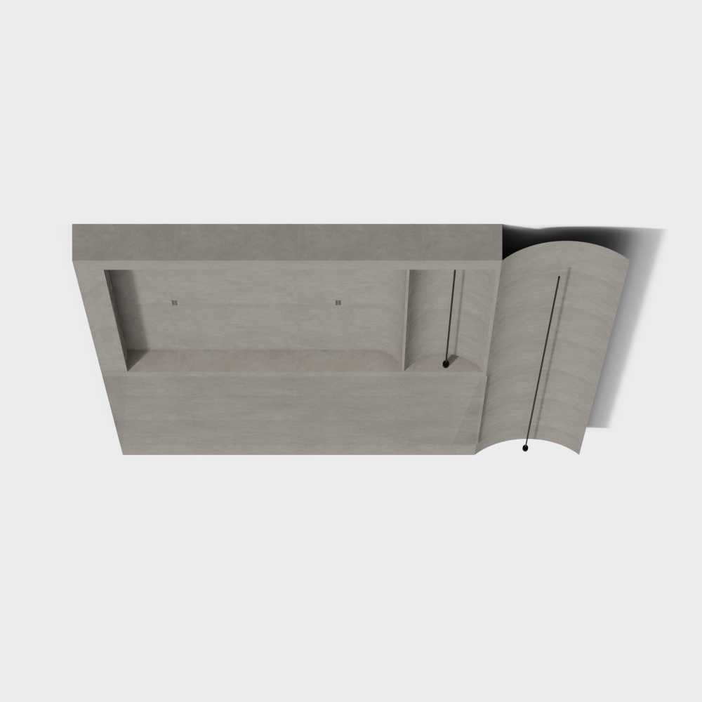 Wabi-sabi style cloth ceiling