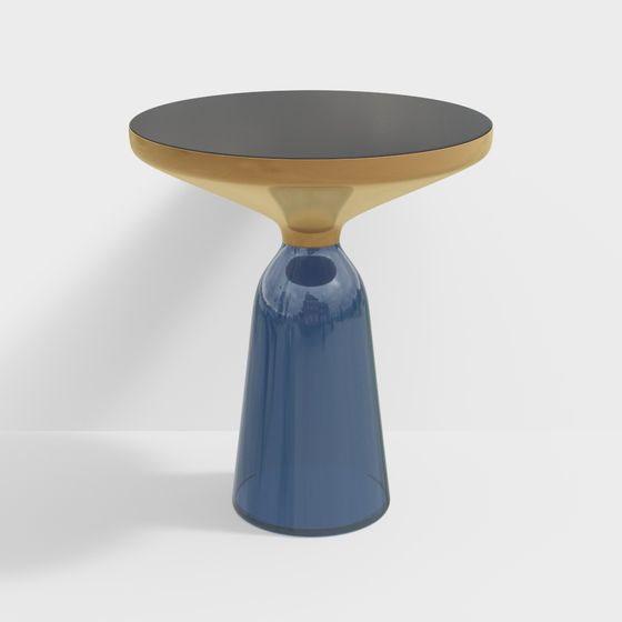 Glass Cone Side Table 3D model