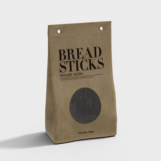 Bread Sticks Package 3D model