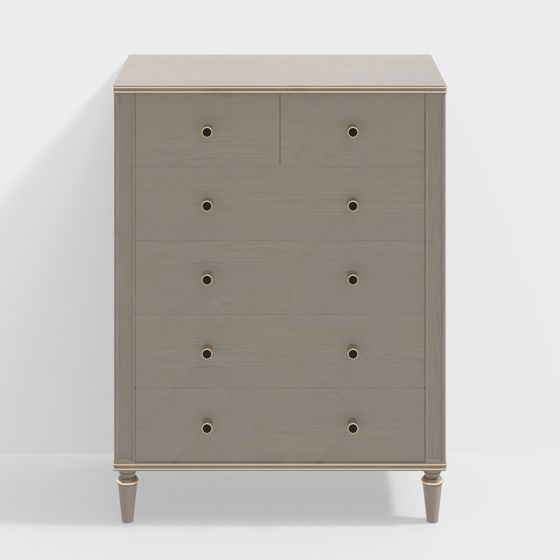 Minimalist Storage Cabinet 3D model