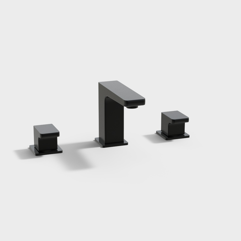 Hammac Basin Faucet 3D Model in Black