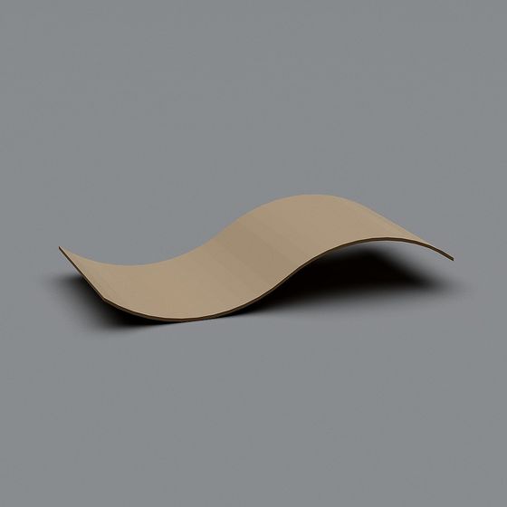 Streamlined Wave Panel 3D model