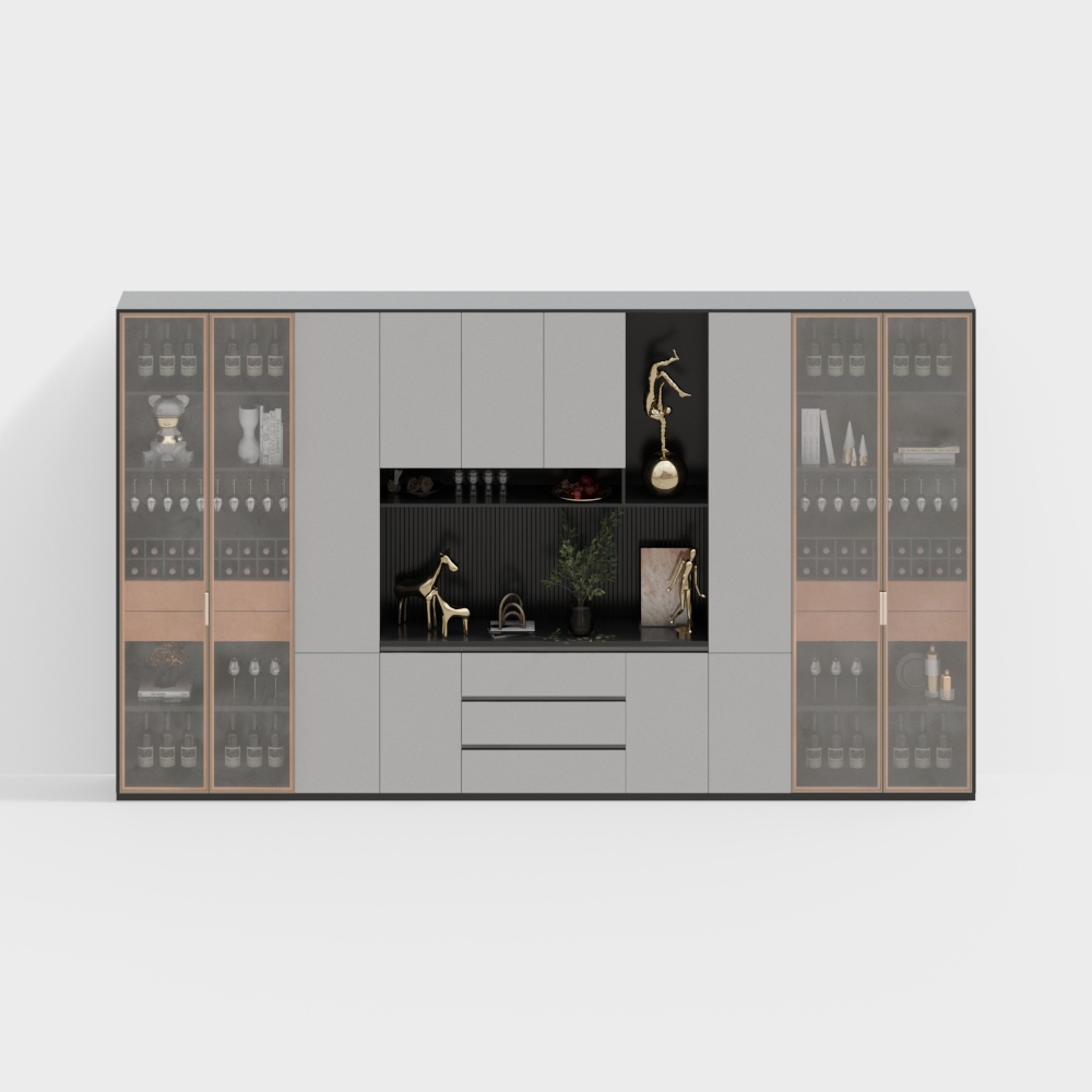 Light luxury wine cabinet