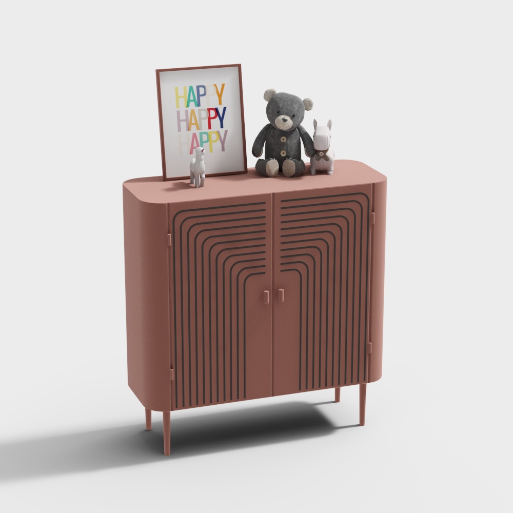 Cozy Storage Cabinet 3D model