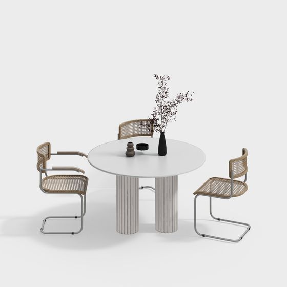 Table et chaises de salle à manger Wabi-sabi