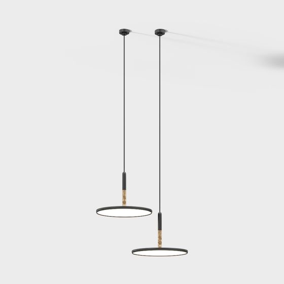 Chic Hanging Lamp 3D model for Modern Spaces
