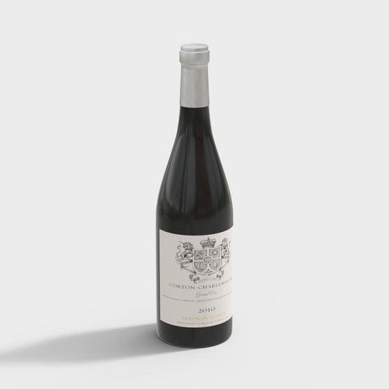265 Wine Bottle Cs2 Pd 3D Model
