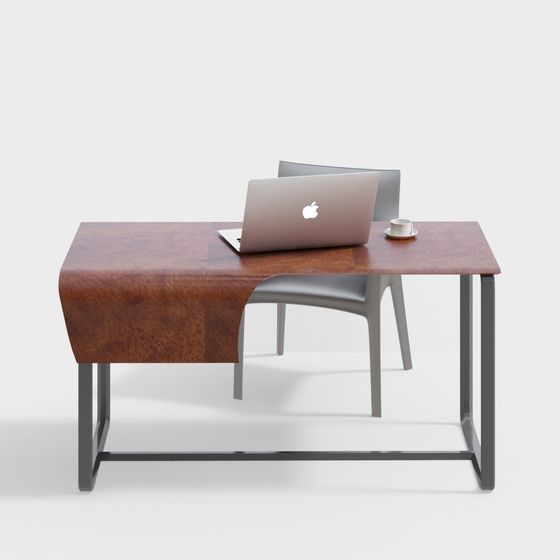 モダンなデスクとチェアのセット