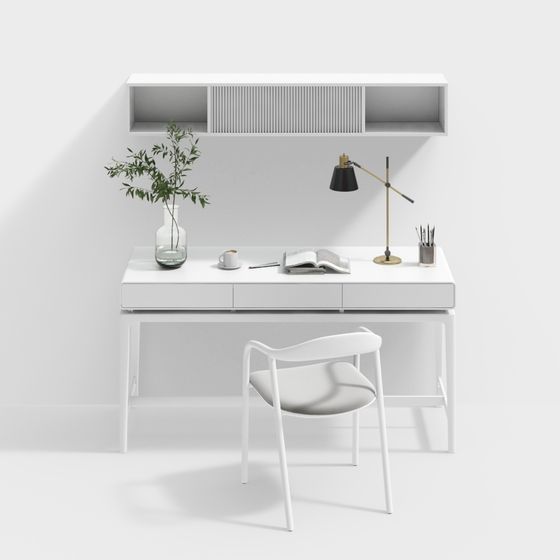 Minimalist Workspace 3D model