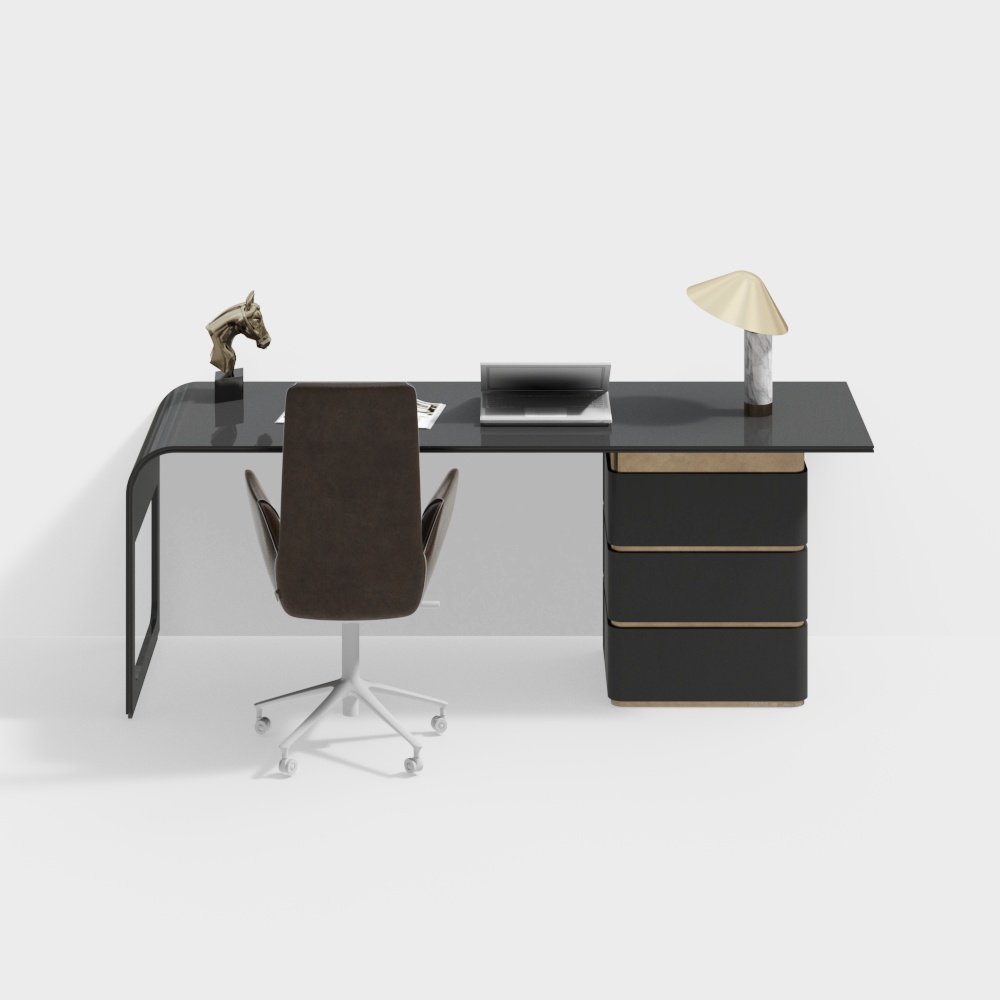 Modern desk and chair combination