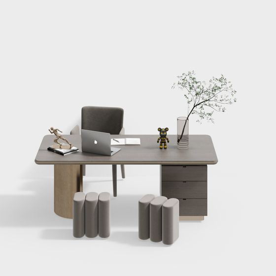 Urban Office Desk 3D model