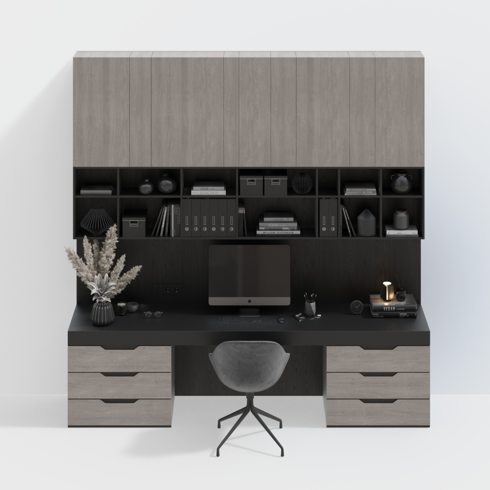 Modern desk and chair combination
