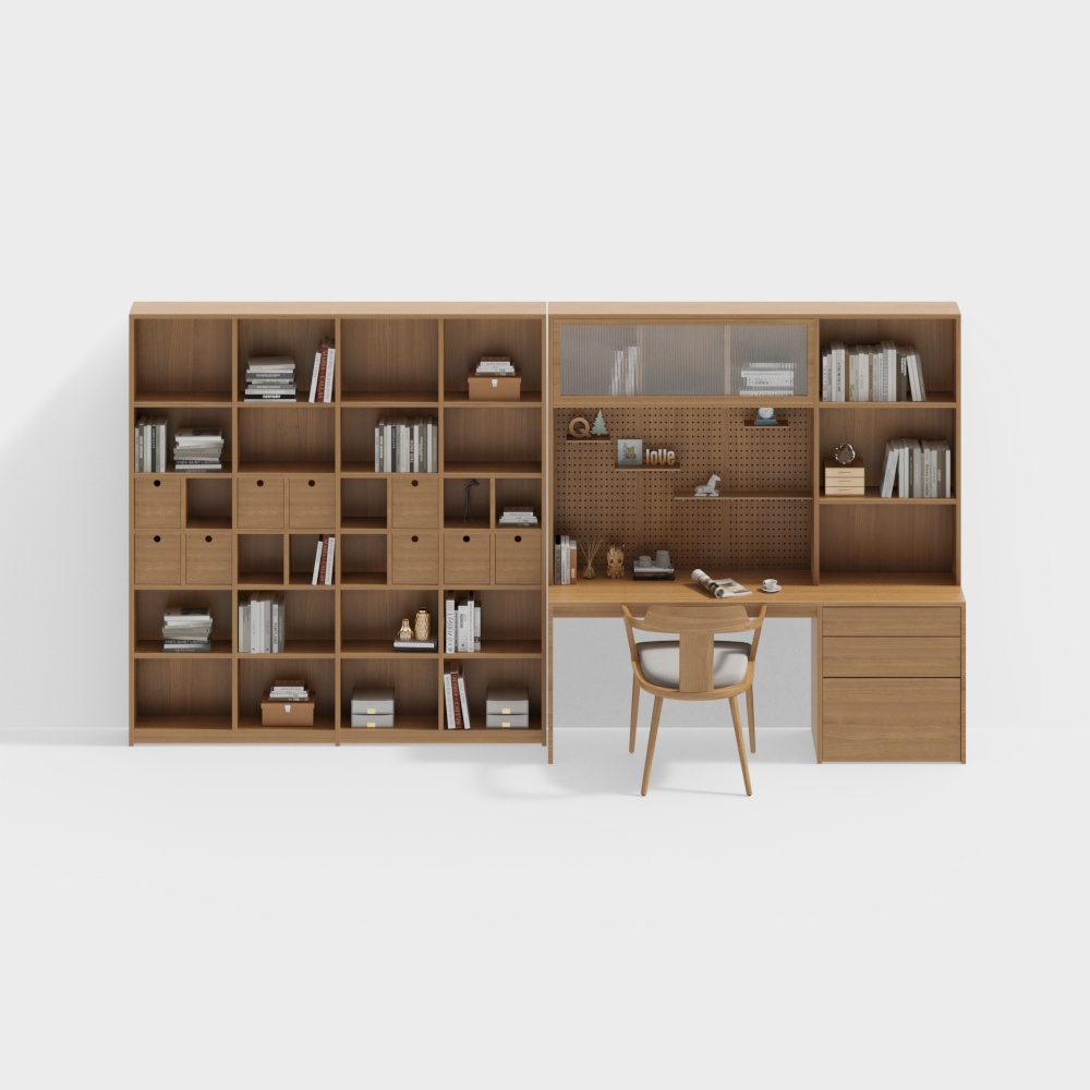 Nordic desk and chair combination