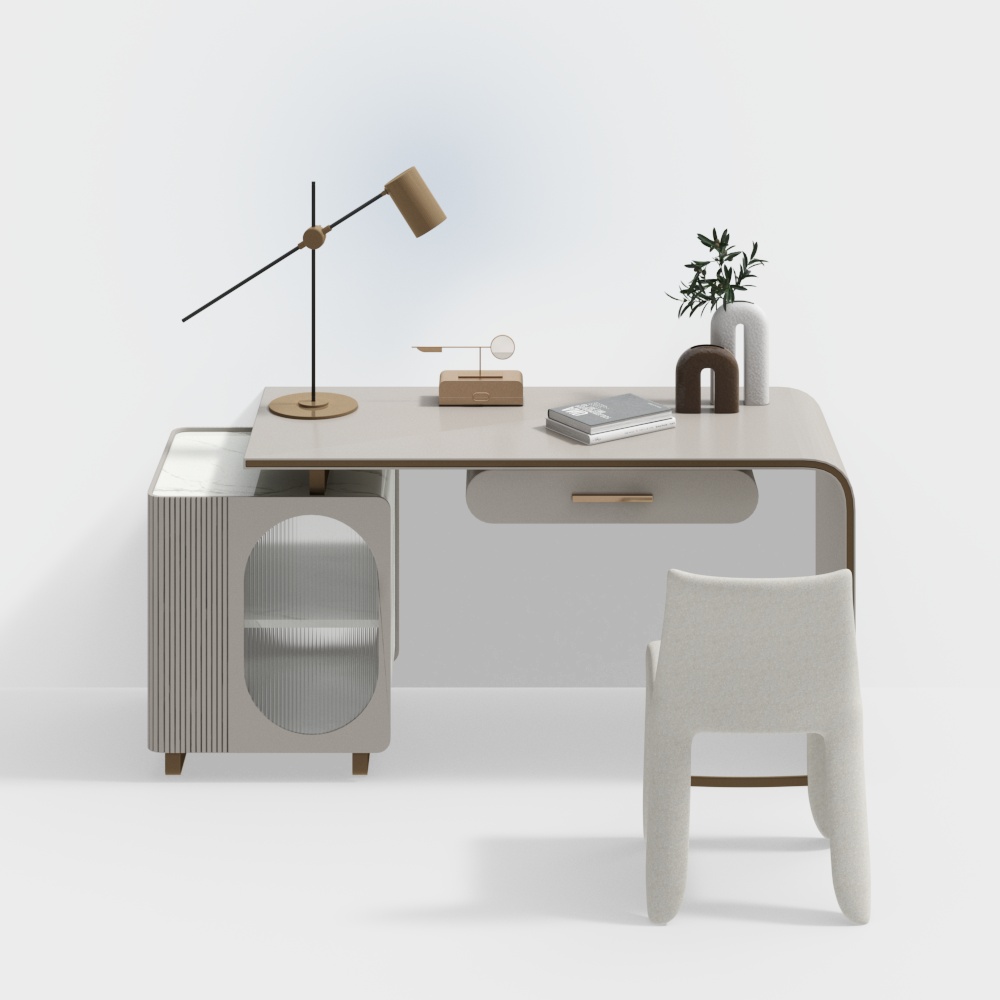 Modern Desk and Chair Set