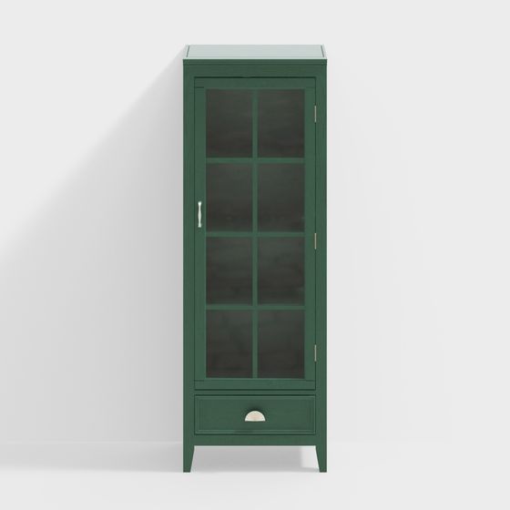 Vintage Green Cabinet 3D model