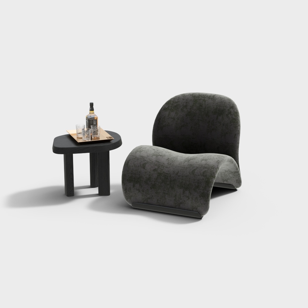 Modern casual table and chair combination