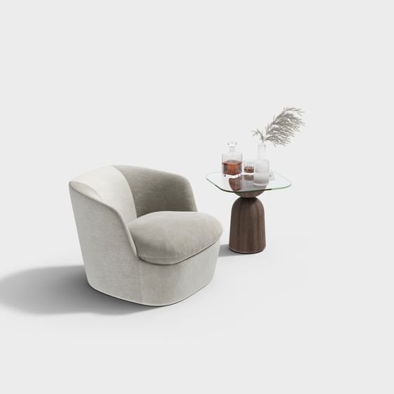 Cozy Corner Chair 3D model
