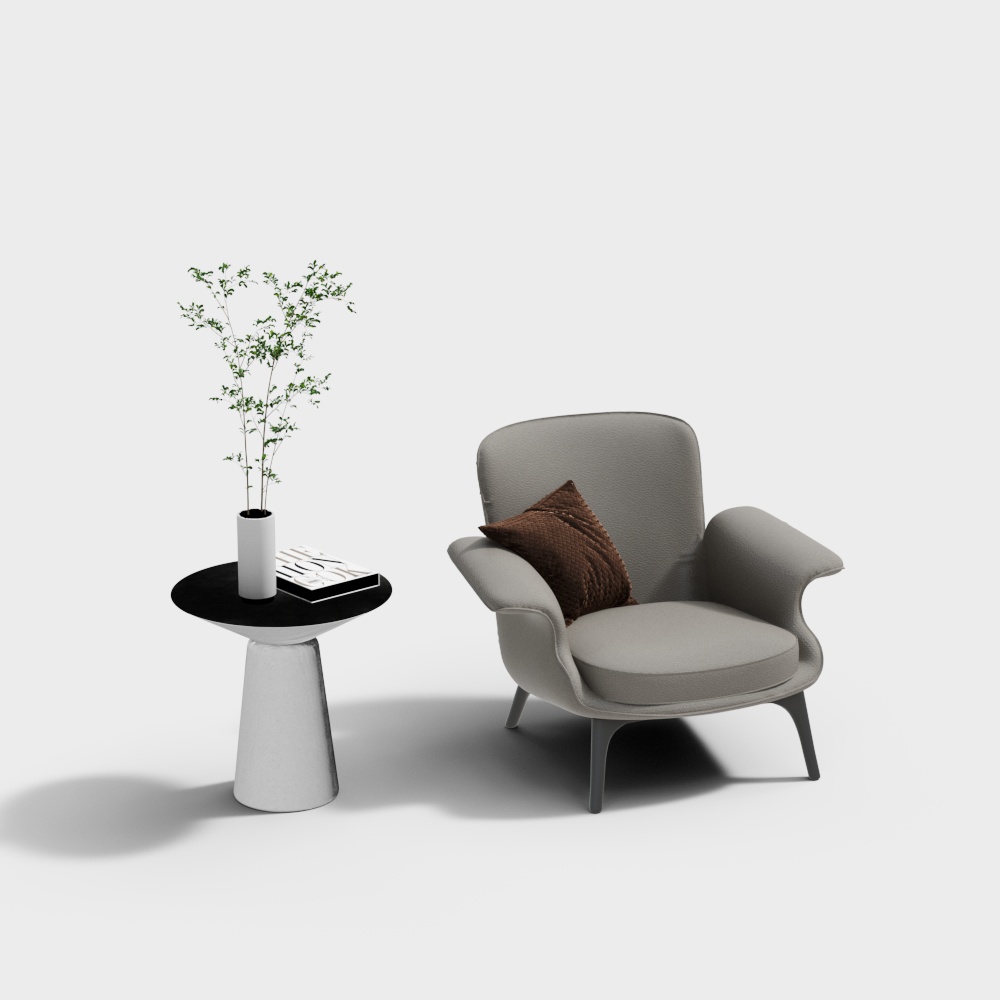 Modern casual table and chair combination