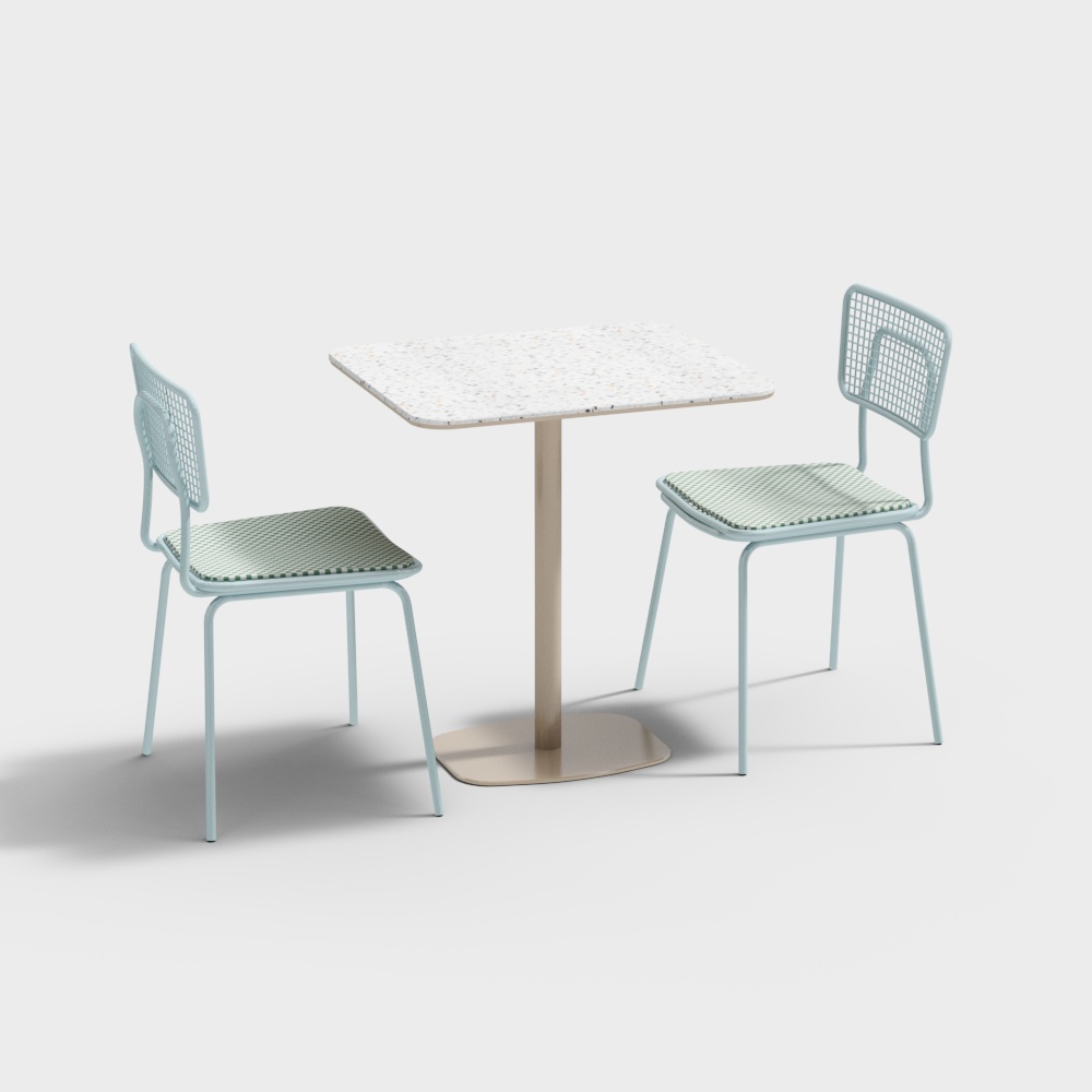 Nordic casual table and chair combination