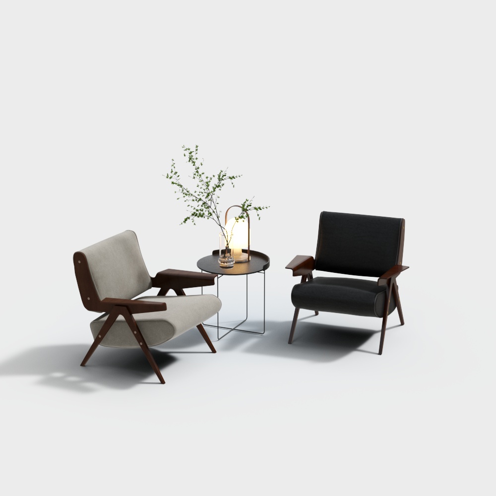 Ensemble table et chaise moderne et décontracté