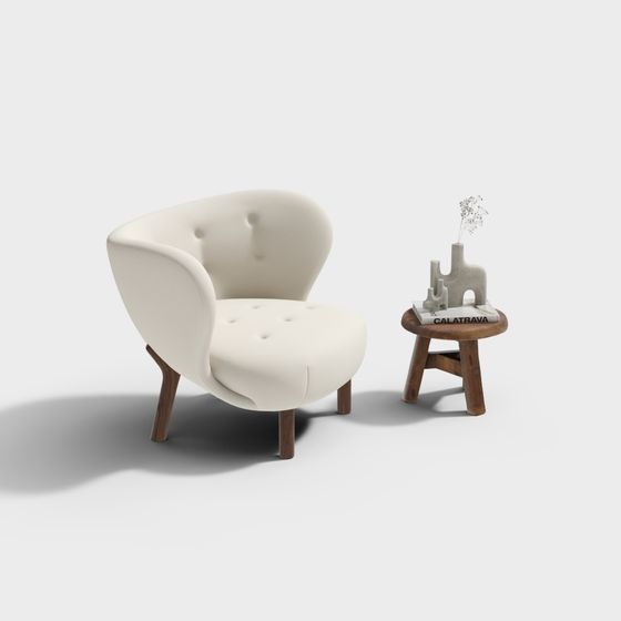 Cozy Lounge Chair 3D model