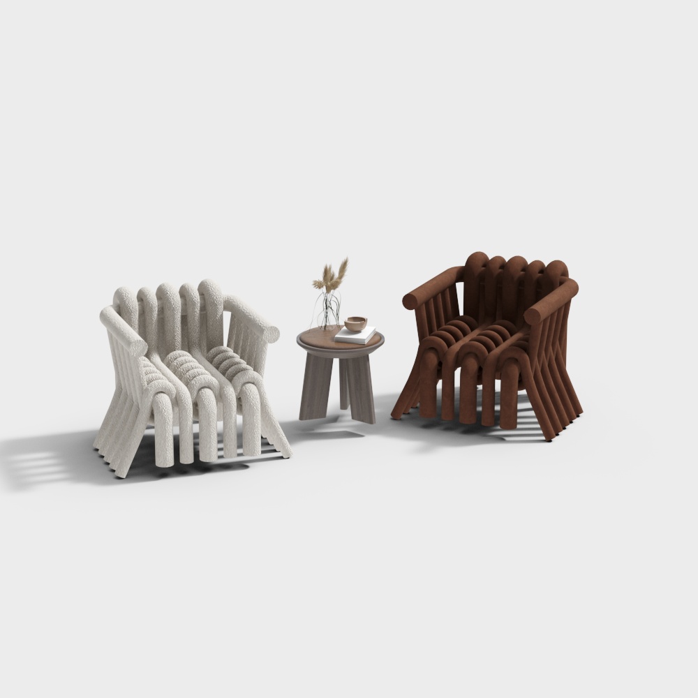 Modern casual table and chair combination