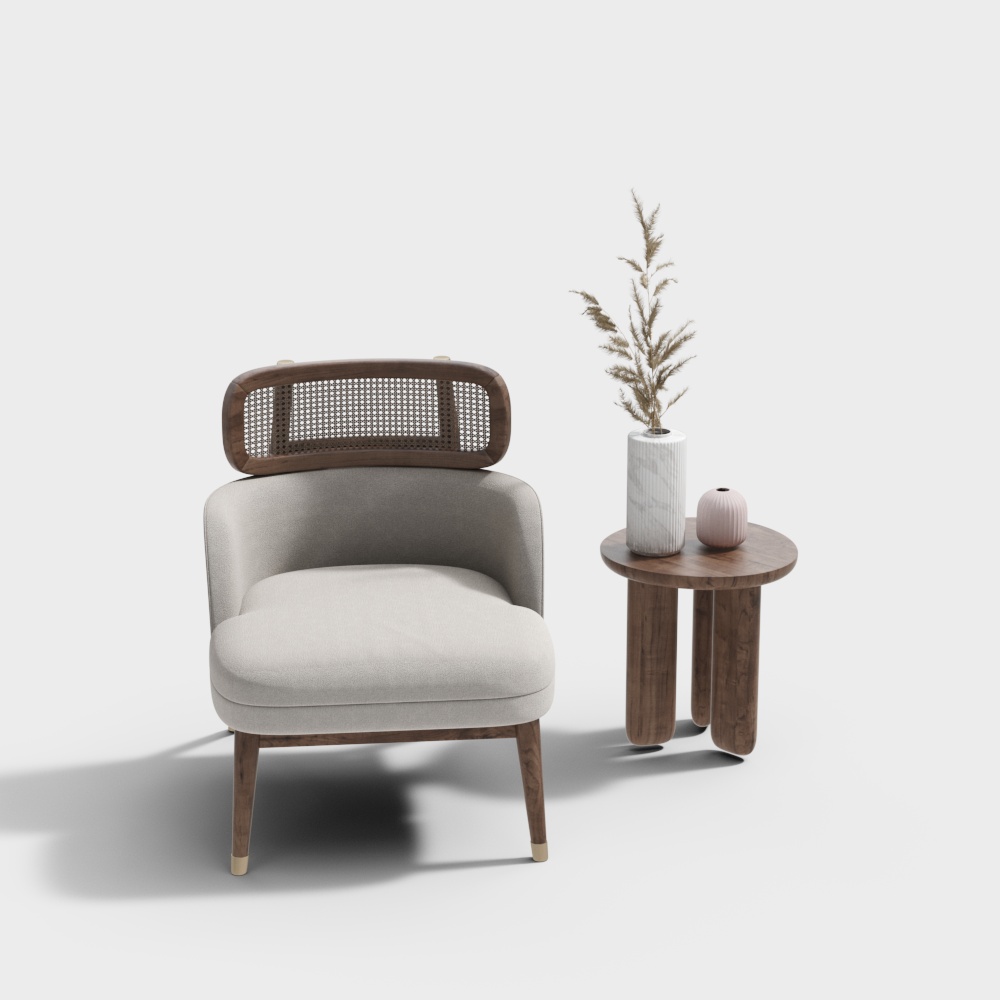 Wabi-sabi lounge chair combination