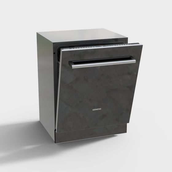 Siemens Dishwasher 3D model for Modern Kitchens