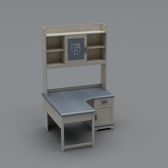 Stylish Minimalist Desk 3D Model for Creative Spaces