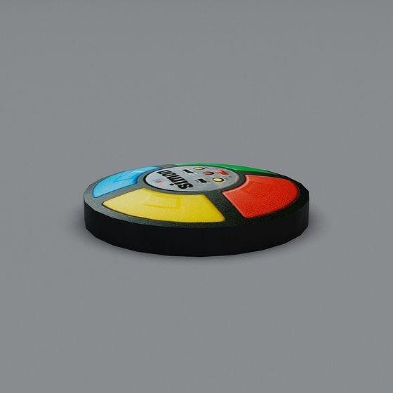 Retro Game Controller 3D Model