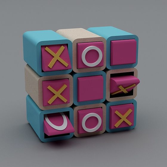 Tic-Tac-Toe Cube 3D model: A Modern Take on a Classic Game